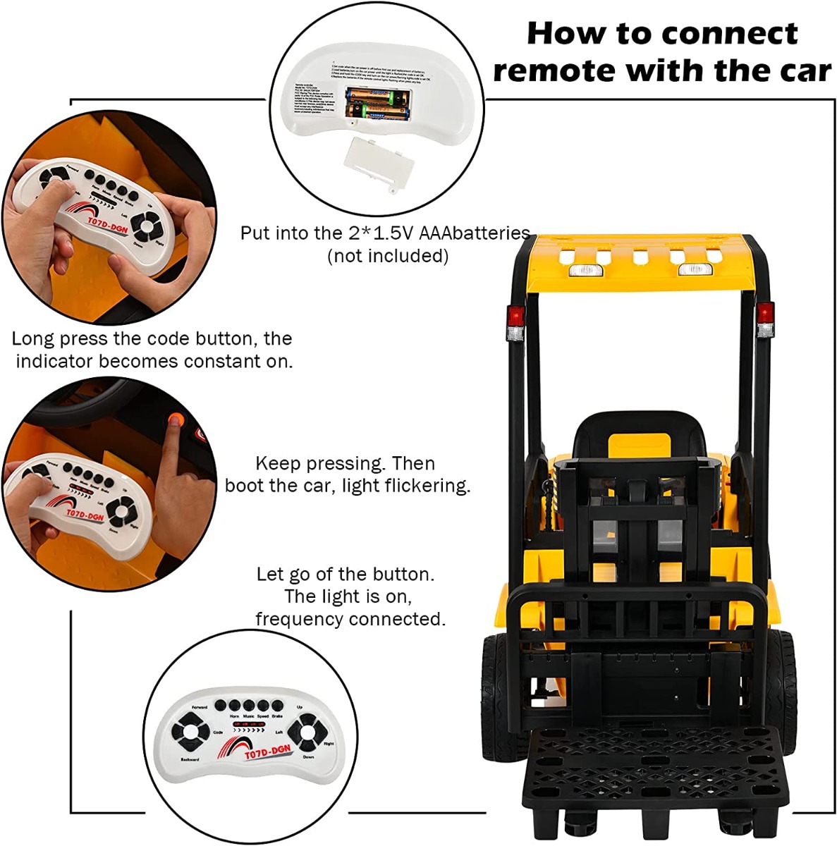 RIDE-ON FORKLIFT (12V BATTERY)