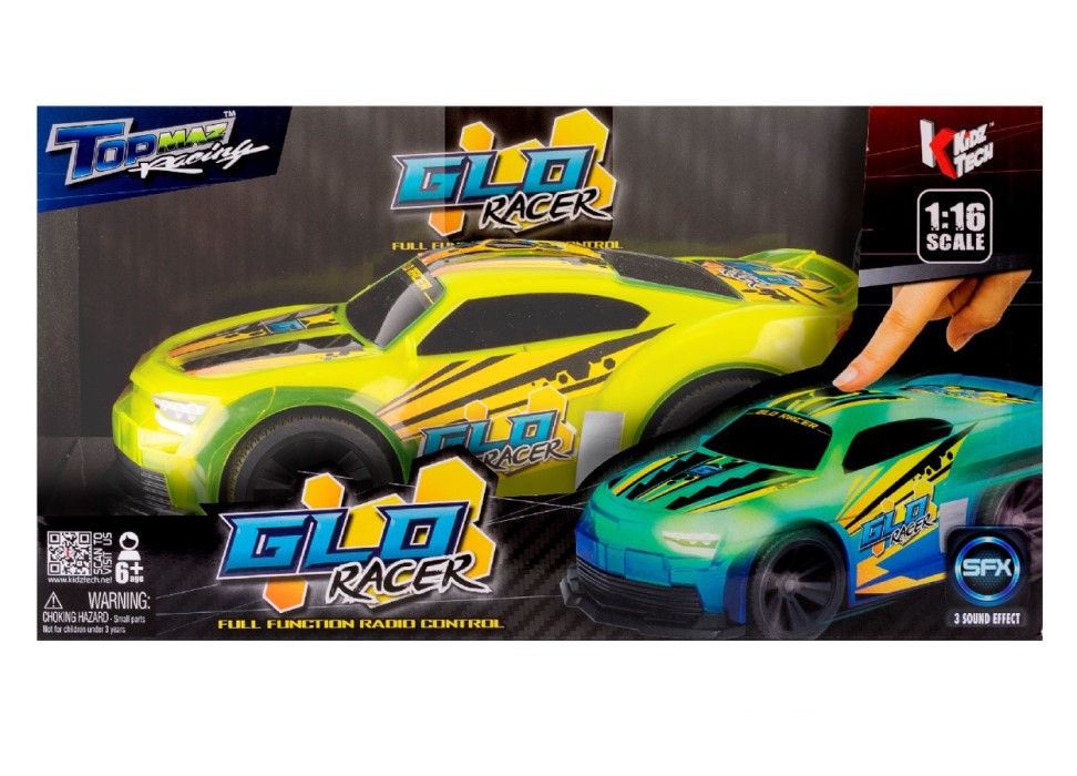 KIDZTECH 1:16 REMOTE CONTROL GLO RACER