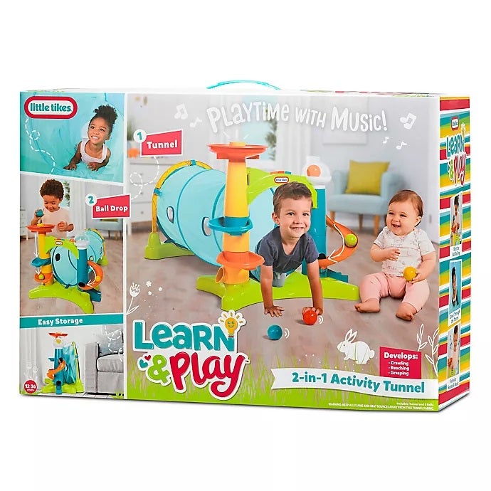 LITTLE TIKES 2-IN-1 ACTIVITY TUNNEL