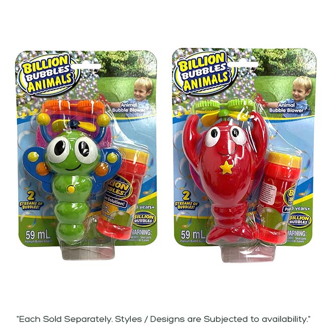 PLACO TOYS ANIMAL BUBBLE BLOWER 2 STYLES