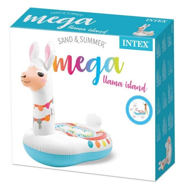 INTEX INFLATABLE MEGA LLAMA ISLAND 173CM X 201CM X 147CM