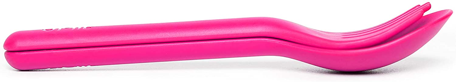 OMIELIFE UTENSIL + HOLDER SET PINK/BER