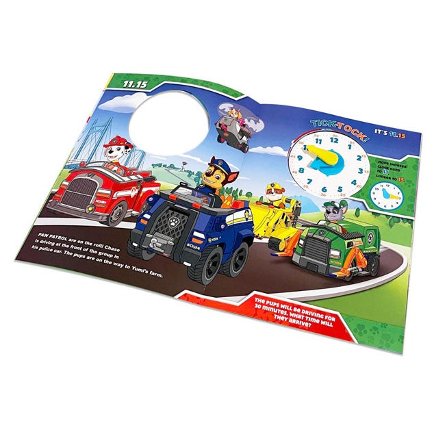ALLIGATOR PAW PATROL CLOCK BOOK
