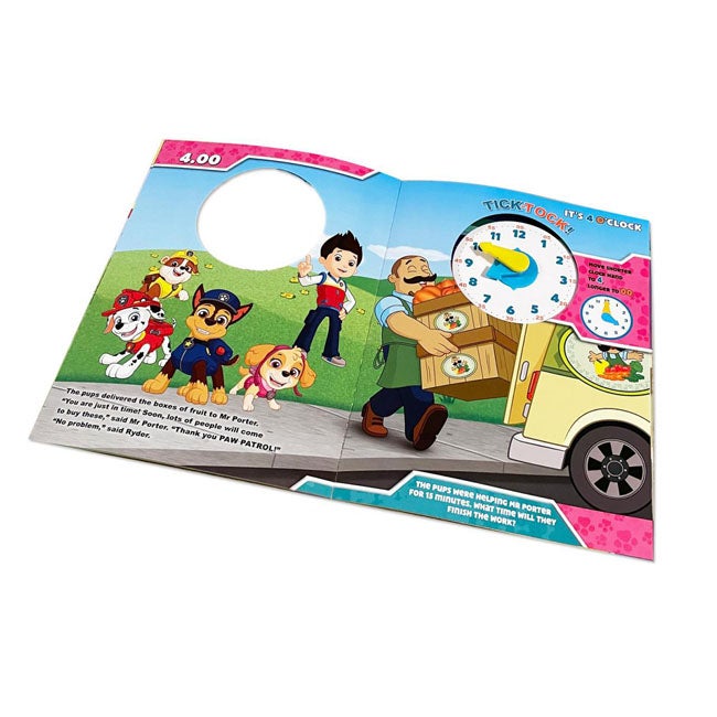 ALLIGATOR PAW PATROL CLOCK BOOK