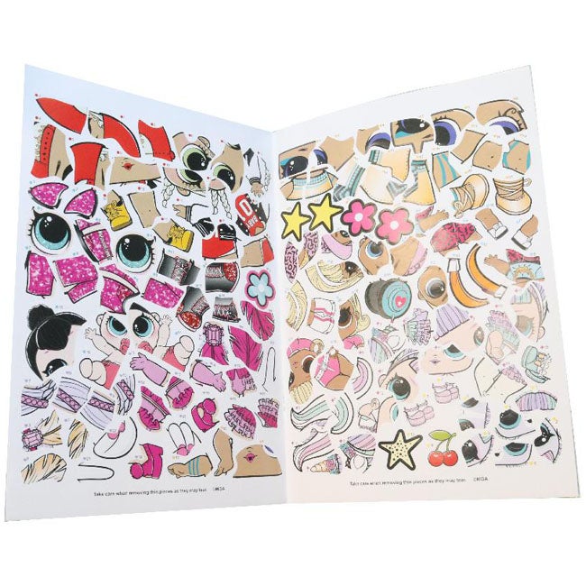 ALLIGATOR LOL SURPRISE STICKER BY NUMBER BOOK