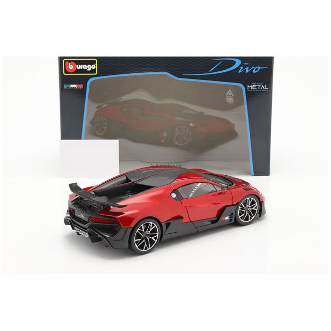 BURAGO 1:18 DIECAST BUGATTI DIVO RED
