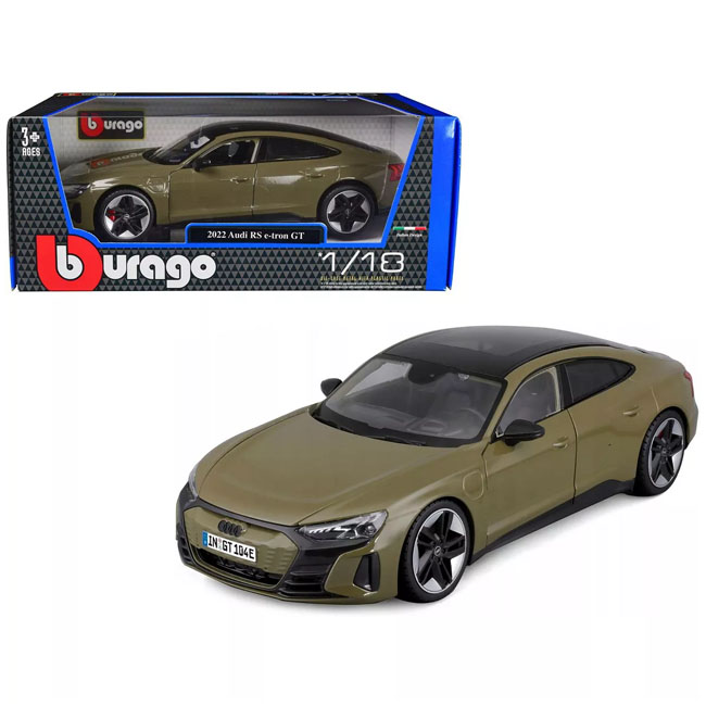 BURAGO 1:18 DIECAST AUDI RS E-TRON GT 2022 GREEN