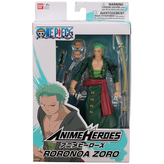 BANDAI ONE PIECE ANIME HEROES - RORONOA ZORO