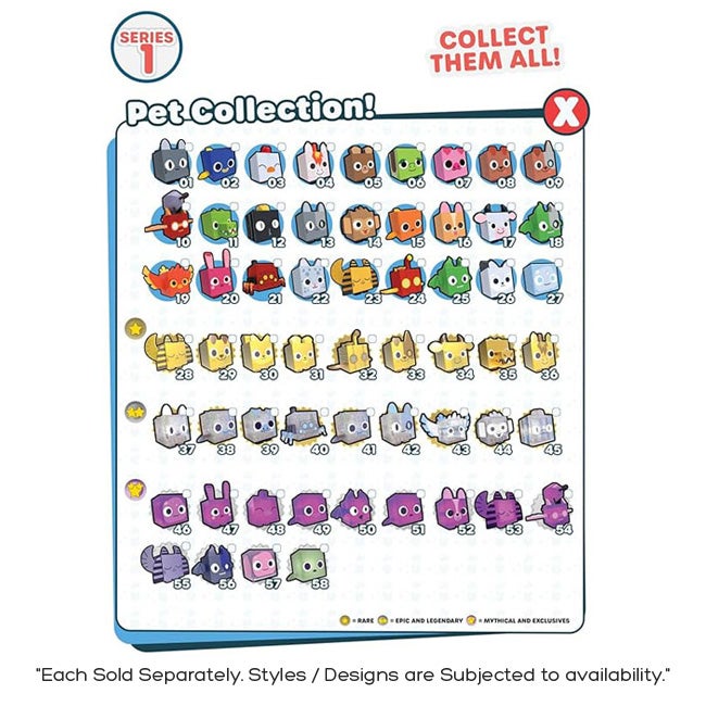 PET SIMULATOR X SERIES 2 3-INCH MYSTERY EGG 2-PACK