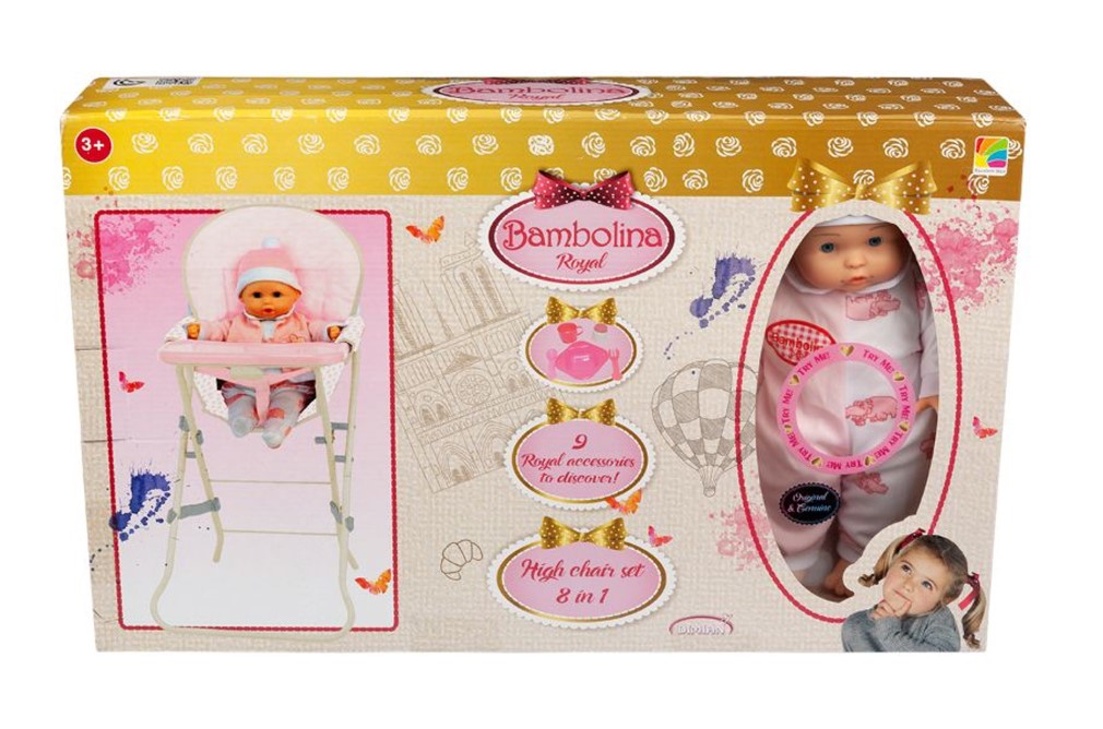 BAMBOLINA ROYAL 8 IN 1 HIGH CHAIR SET