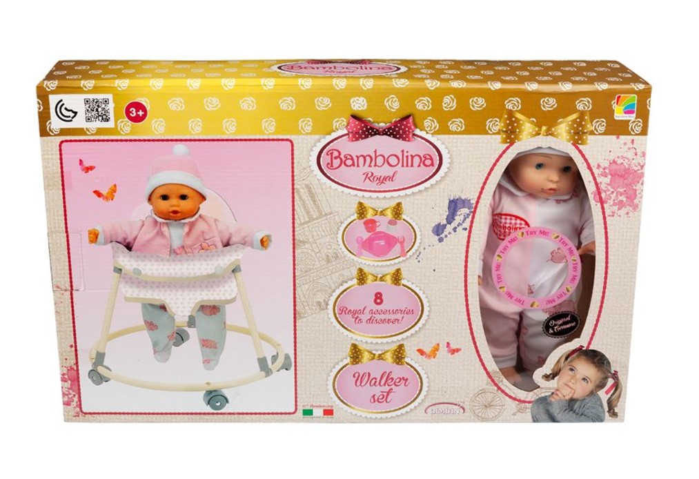 BAMBOLINA ROYAL 8 IN 1 WALKER SET