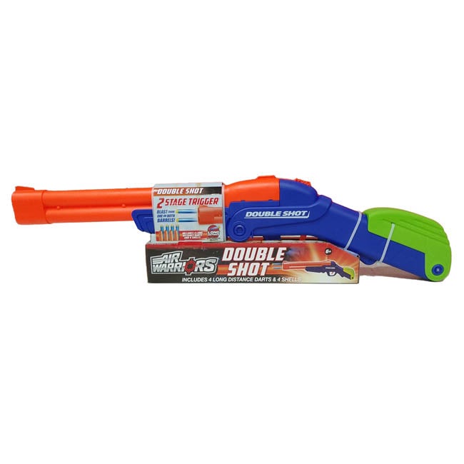BUZZ BEE OVER UNDER DOUBLE SHOT DART BLASTER GUN