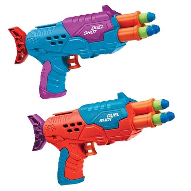 BUZZ BEE AIR WARRIORS DUEL SHOT DARK BLASTERS GUN 2 PACK