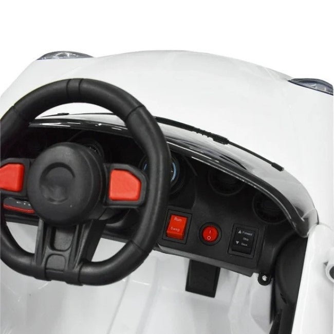 BBJ RIDE-ON LICENSED PORSCHE CAR 6V BATTERY WHITE - VMT-911