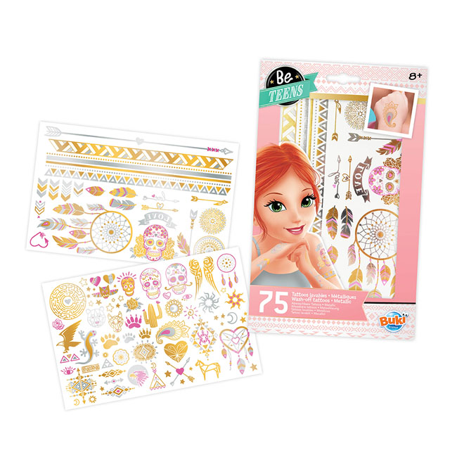 BUKI BE TEENS 75 WASH OFF TATTOOS BOX