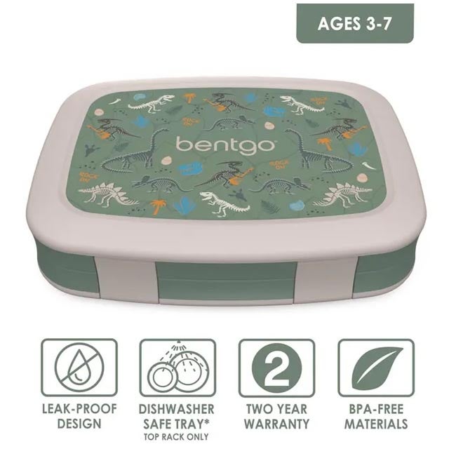 BENTGO KIDS PRINTS  LUNCH BOX DINO FOSSILS