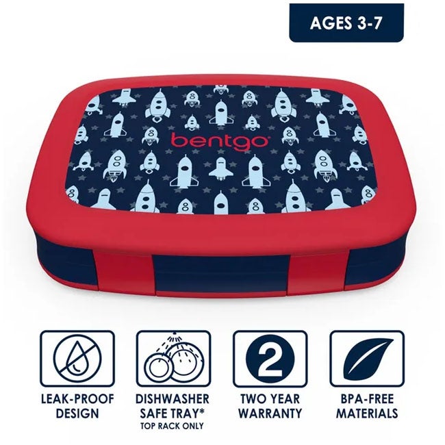 BENTGO KIDS PRINTS  LUNCH BOX ROCKET