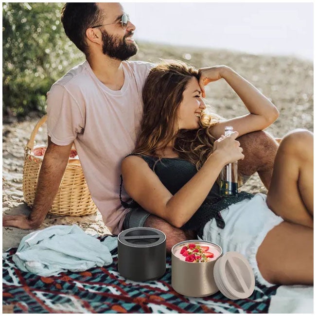 BENTGO  STAINLESS STEEL INSULATED FOOD CONTAINER  GOLD