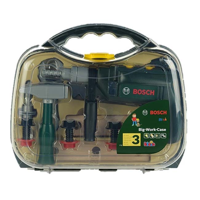 BOSCH TRANSPARENT TOOL CASE WITH DRILL