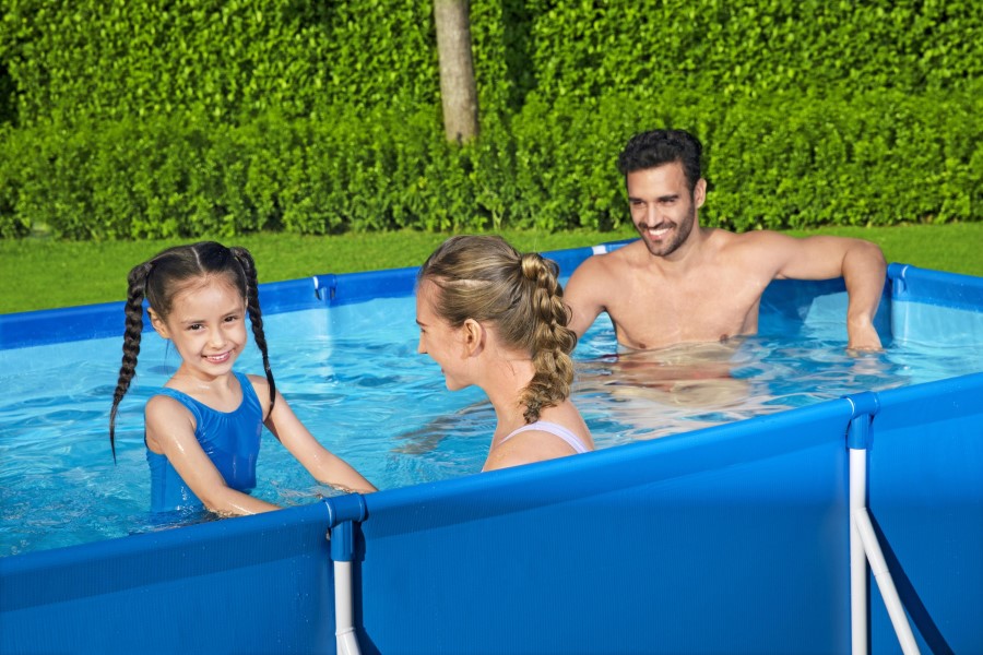 BESTWAY STEEL PRO RECTANGULAR POOL (300 X 201 X 66 CM)