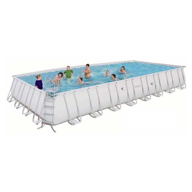 BESTWAY POWER STEEL RECTANGULAR POOL (9.56 X 4.88 X 1.32 M)