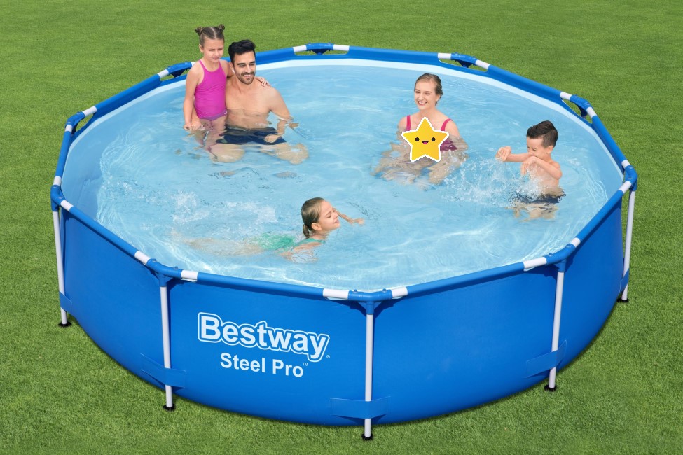 BESTWAY STEEL PRO ROUND FRAME POOL (3.05 X 0.76 M)