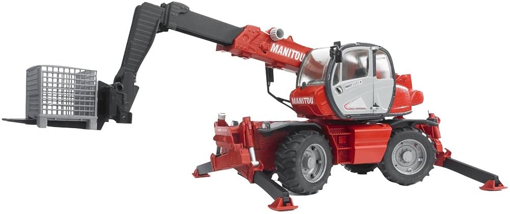 BRUDER MANITOU TELESCOPIC FORKLIFT WITH ACCESSORIES