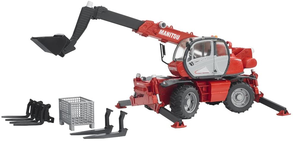 BRUDER MANITOU TELESCOPIC FORKLIFT WITH ACCESSORIES
