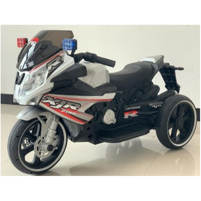 BBJ RIDE-ON MOTORCYCLE 12V BATTERY SILVER  - BJ8188-3