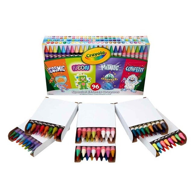 CRAYOLA 96-COUNT SPECIAL EFFECT CRAYONS