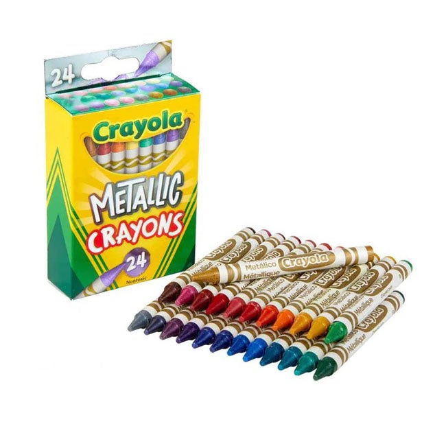 CRAYOLA 24-COUNT METALLIC CRAYONS