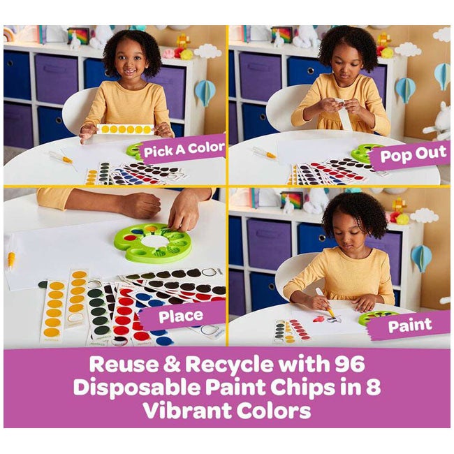 CRAYOLA POP AND PAINT WATER COLOR PALETTE