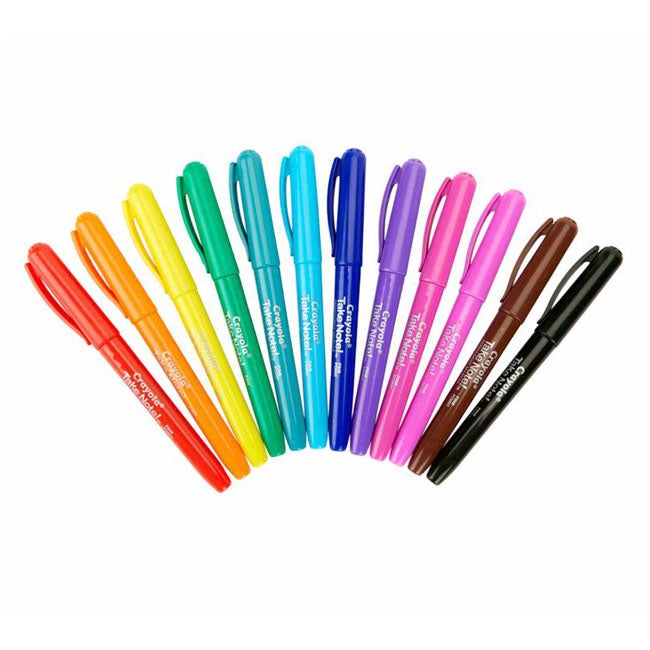 CRAYOLA 12-COUNT WATERBASED PERMANENT MARKERS