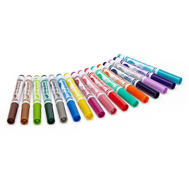 CRAYOLA 16-COUNT WASHABLE PIP-SQUEAKS SKINNIES MARKERS
