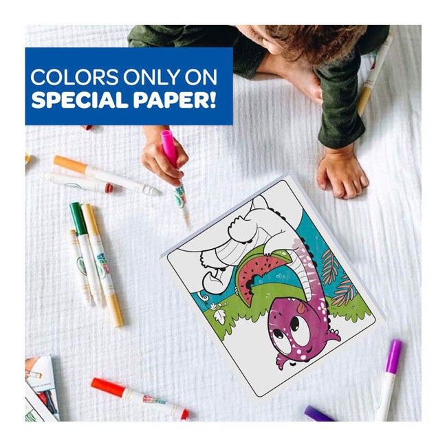 CRAYOLA COLOR WONDER PREHISTORIC PALS DINOSAUR COLORING SET