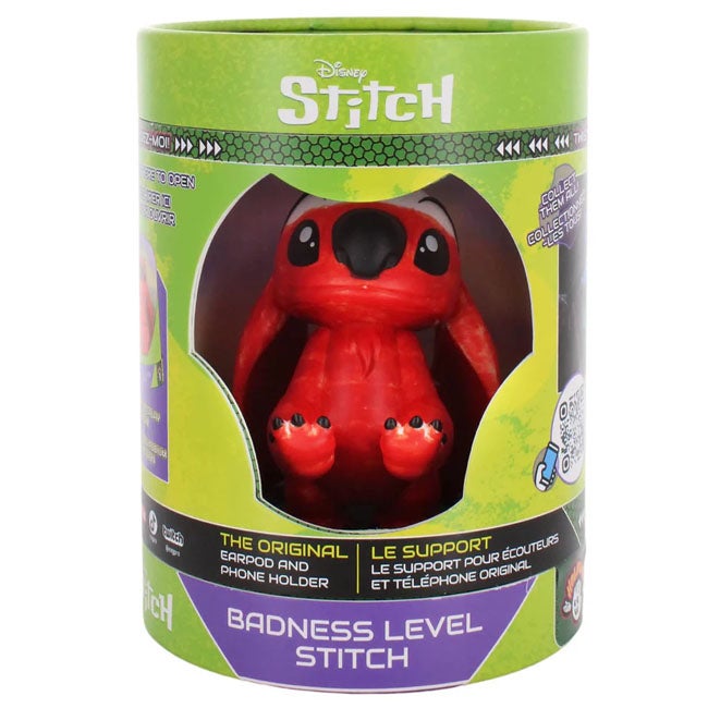 CG LILO AND STITCH BADNESS LEVEL EARBUDS/PHONE HOLDER