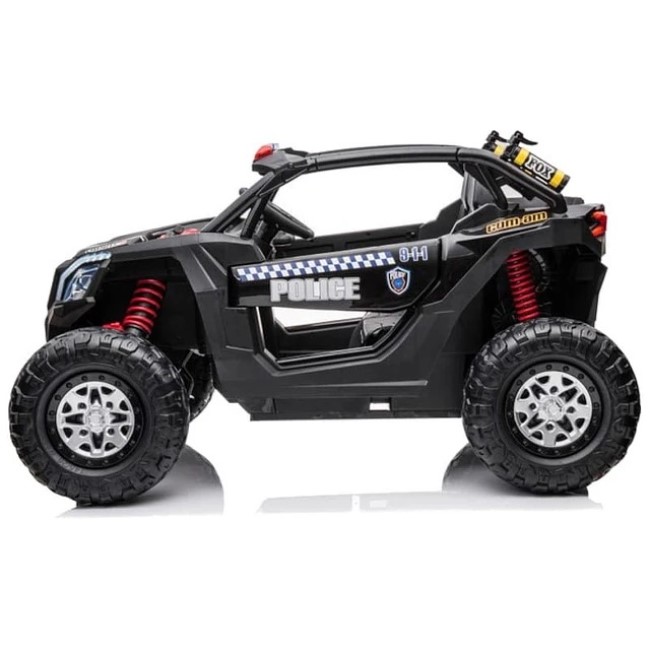 CLICK TOYS ELECTRIC POLICE BUGGY 12V WITH LEATHER SEATS