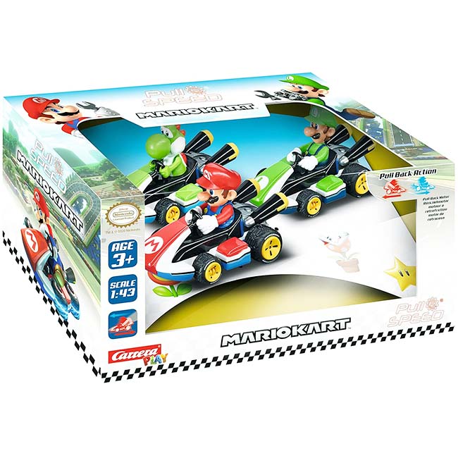 CARRERA NITENDO PULL N SPEED MARIO TRIPLE KART PACK