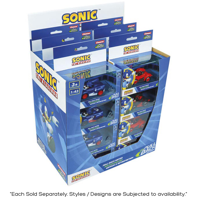 CARRERA SONIC THE HEDGEHOG ALL STARS PULL BACK RACING CAR