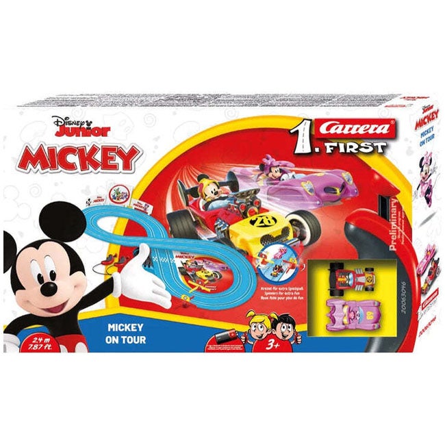 CARRERA FIRST DISNEY MICKEY ON TOUR RACING TRACK SET