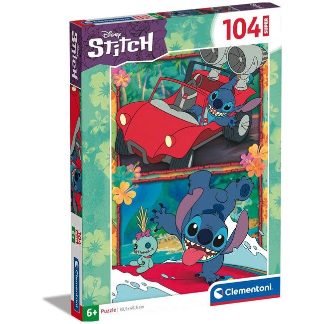 CLEMENTONI SUPERCOLOR DISNEY STITCH - 104 PCS PUZZLE