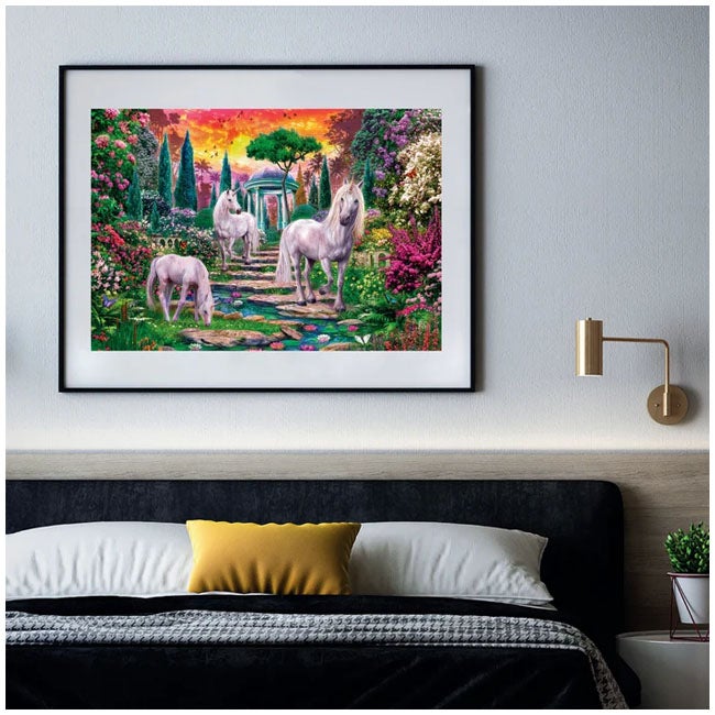 CLEMENTONI CLASSICAL GARDEN UNICORNS - 2000 PCS PUZZLE