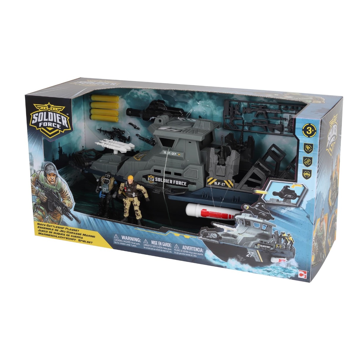 CHAP MEI SOLDIER FORCE NAVY BATTLESHIP PLAYSET