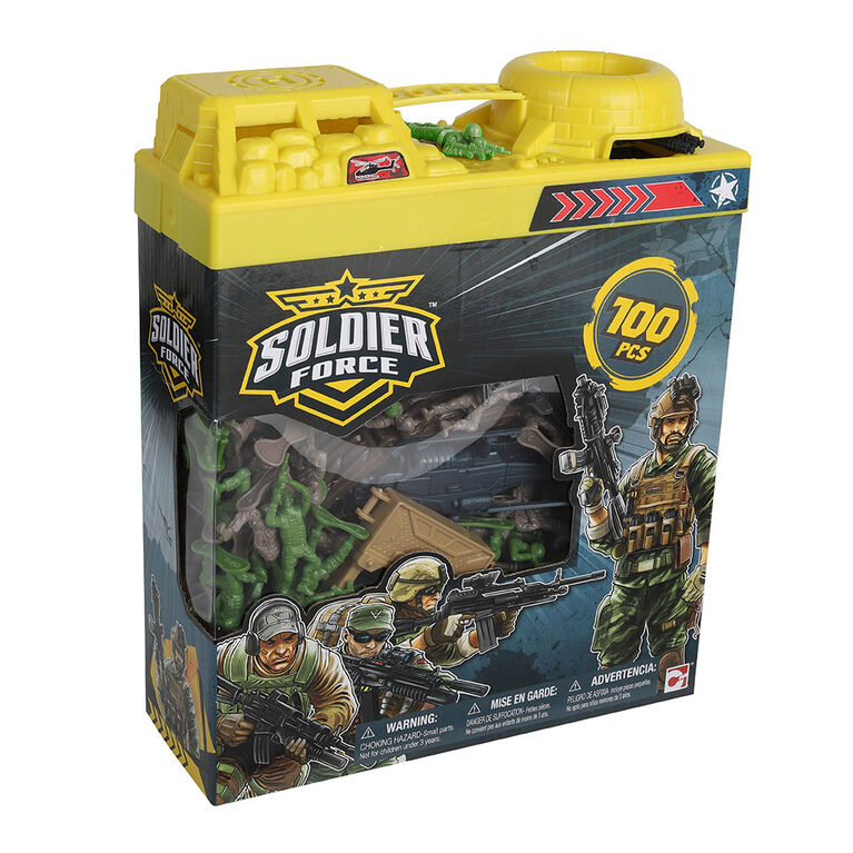 CHAPMEI SOLDIER FORCE BUCKET PLAYSET 100PCS