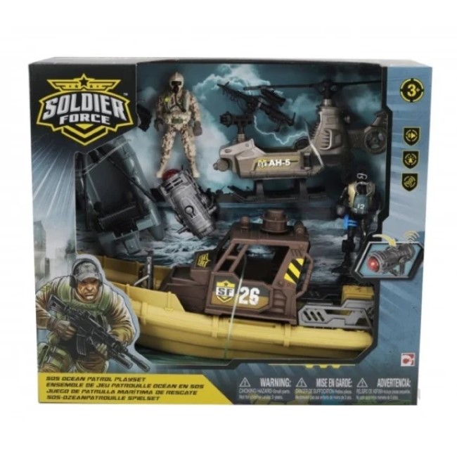 SOLDIER FORCE SOS OCEAN PATROL PLAYSET