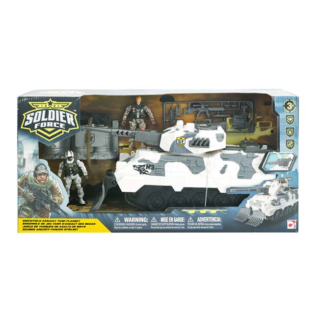 SOLDIER FORCE T5-SNOWFIELD ASSAULT TANK PLAYSET