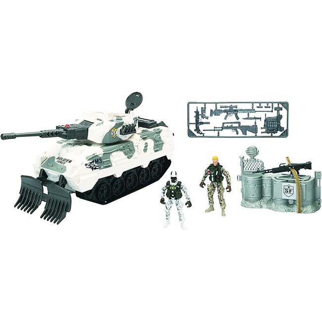 SOLDIER FORCE T5-SNOWFIELD ASSAULT TANK PLAYSET