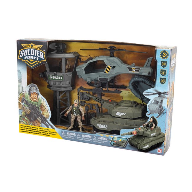 SOLDIER FORCE ENCAMPMENT DEFENCE TROOP PLAYSET