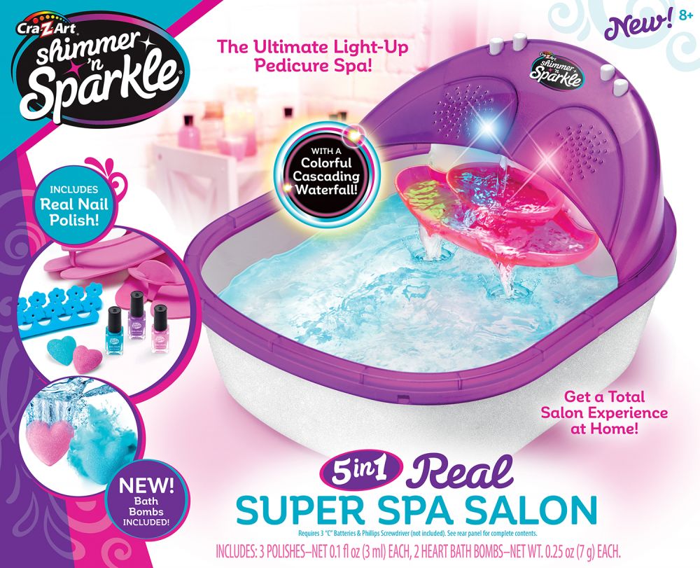 CRA-Z-ART SHIMMER N SPARKLE 5-IN-1 THE REAL SUPER SPA SALON