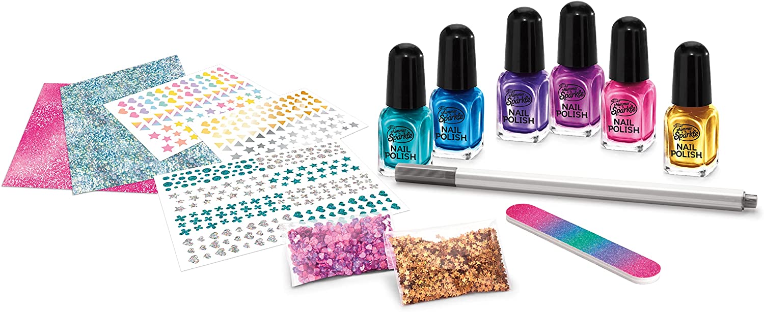 CRA-Z-ART SHIMMER N SPARKLE METALIC NAIL ART SET